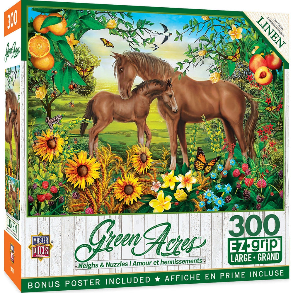 Green Acres - Neighs & Nuzzles 300 Piece EZ Grip Jigsaw Puzzle (ONLINE ORDER ONLY)