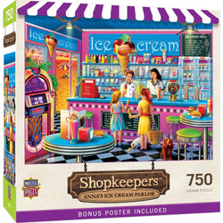 Shopkeepers - Anna's Ice Cream Parlor 750 Piece Jigsaw Puzzle (ONLINE ORDER ONLY)