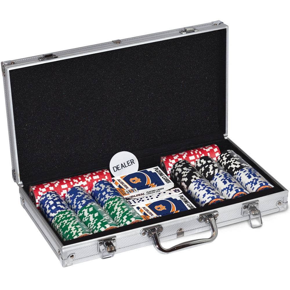 Auburn Tigers 300 Piece Poker Set (ONLINE ORDER ONLY)