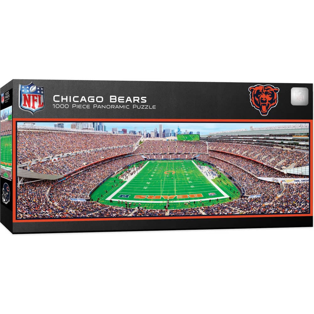 Chicago Bears - 1000 Piece Panoramic Jigsaw Puzzle - End View