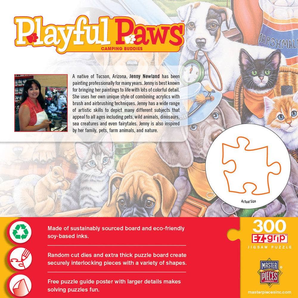 Playful Paws - Camping Buddies 300 Piece EZ Grip Jigsaw Puzzle (ONLINE ORDER ONLY)