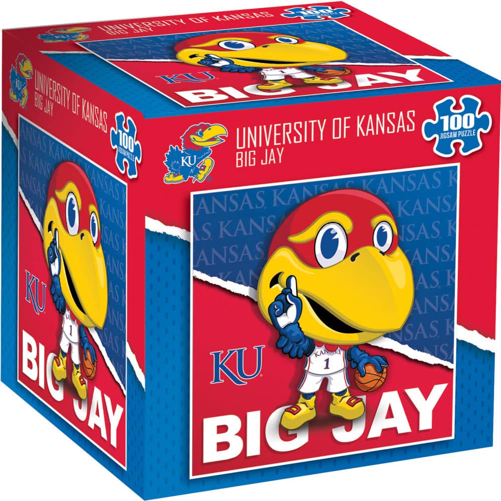 Kansas Jayhawks - NCAA Mascot 100 Piece Jigsaw Puzzle (ONLINE ORDER ONLY)
