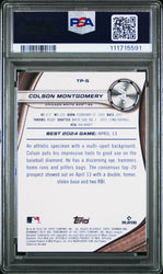 Graded 2024 Topps Bowmans Best Colson Montgomery #TP5 Top Prospects Gold Lava /50 Rookie RC Baseball Card PSA 10 Gem Mint (ONLINE ORDER ONLY)