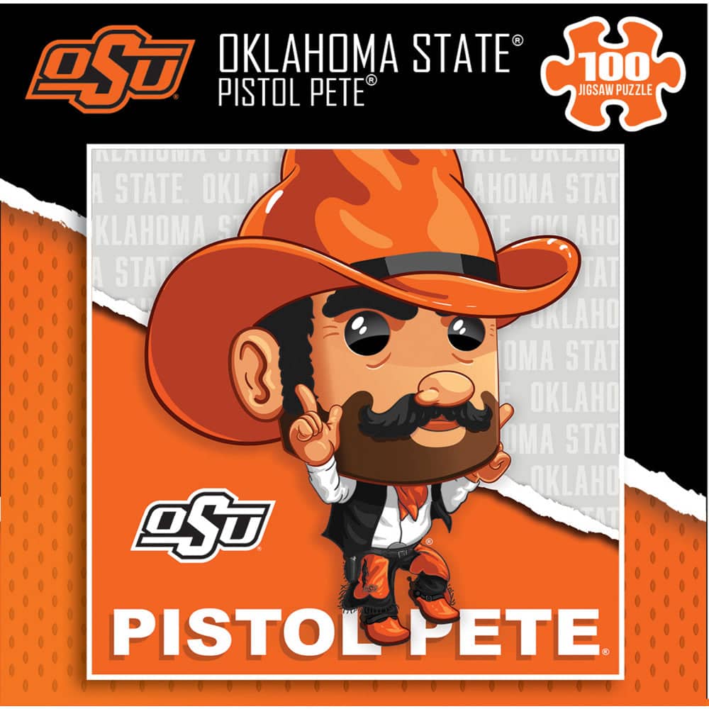 Oklahoma State Cowboys - NCAA Mascot 100 Piece Jigsaw Puzzle (ONLINE ORDER ONLY)