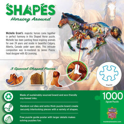 Shapes - Horsing Around 1000 Piece Shaped Jigsaw Puzzle (ONLINE ORDER ONLY)