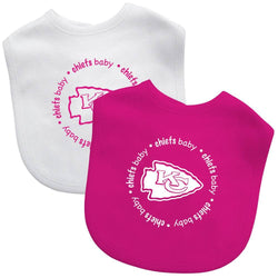 Kansas City Chiefs - Baby Bibs 2-Pack - Pink (ONLINE ORDER ONLY)