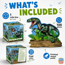 Raptor 100 Piece Shaped Jigsaw Puzzle