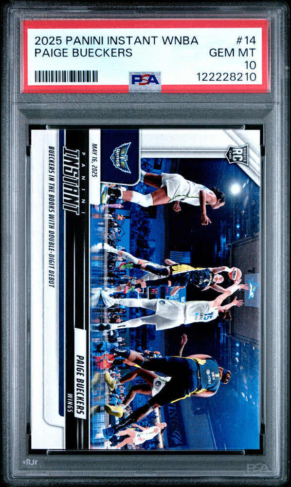 Graded 2025 Panini Instant Paige Bueckers #14 Rookie RC Basketball Card PSA 10 Gem Mint (ONLINE ORDER ONLY)