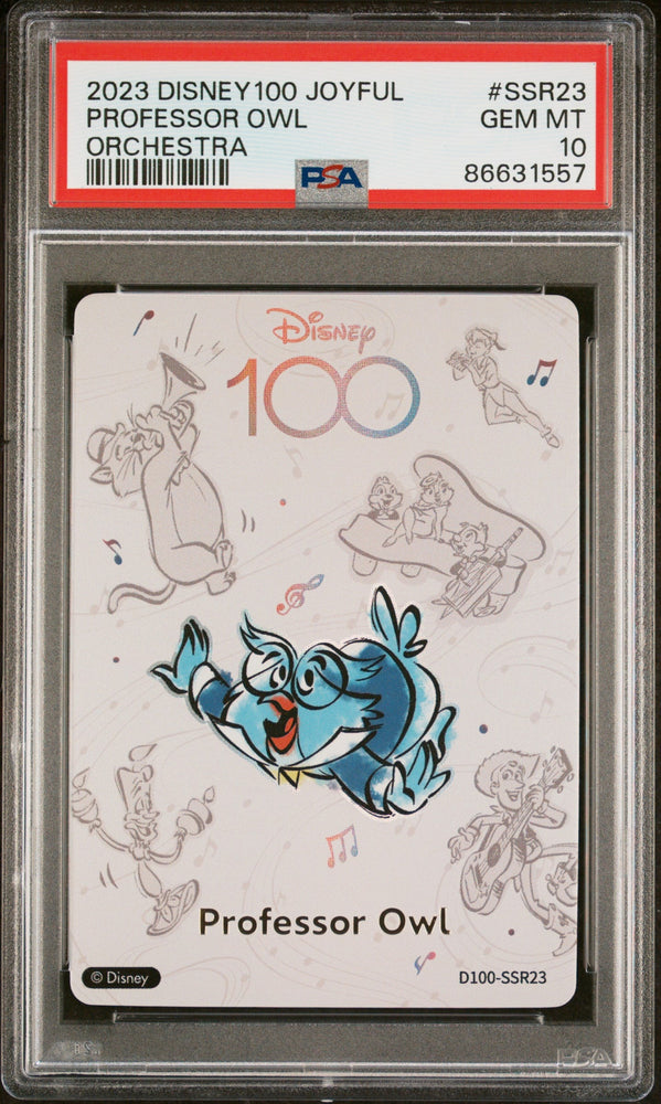 2023 CARD FUN DISNEY 100 JOYFUL ORCHESTRA PROFESSOR OWL SSR23 PSA 10 (Online Order Only)