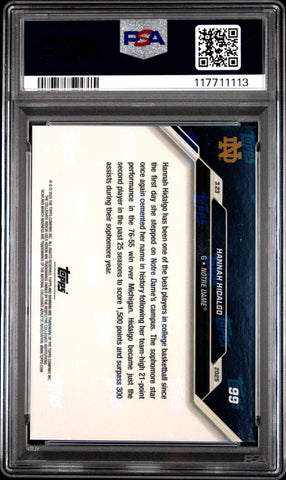 Graded 2024 Topps Bowman U Now Hannah Hidalgo #99 Rookie RC Basketball Card PSA 10 Gem Mint (ONLINE ORDER ONLY)