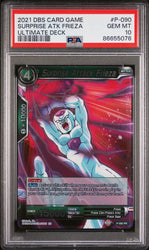 2021 DRAGON BALL SUPER ULTIMATE DECK SURPRISE ATK FRIEZA #P-090 - PSA 10 (Online Order Only)