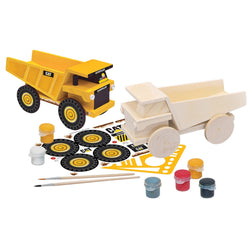 CAT - Caterpillar Dump Truck Wood Craft & Paint Kit (ONLINE ORDER ONLY)