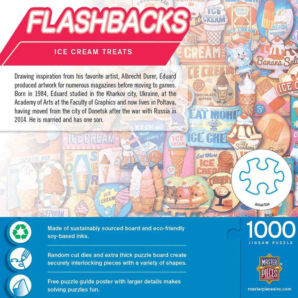Flashbacks - Ice Cream Treats 1000 Piece Jigsaw Puzzle (ONLINE ORDER ONLY)