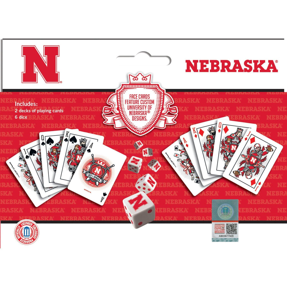 Nebraska Cornhuskers - 2-Pack Playing Cards & Dice Set (ONLINE ORDER ONLY)