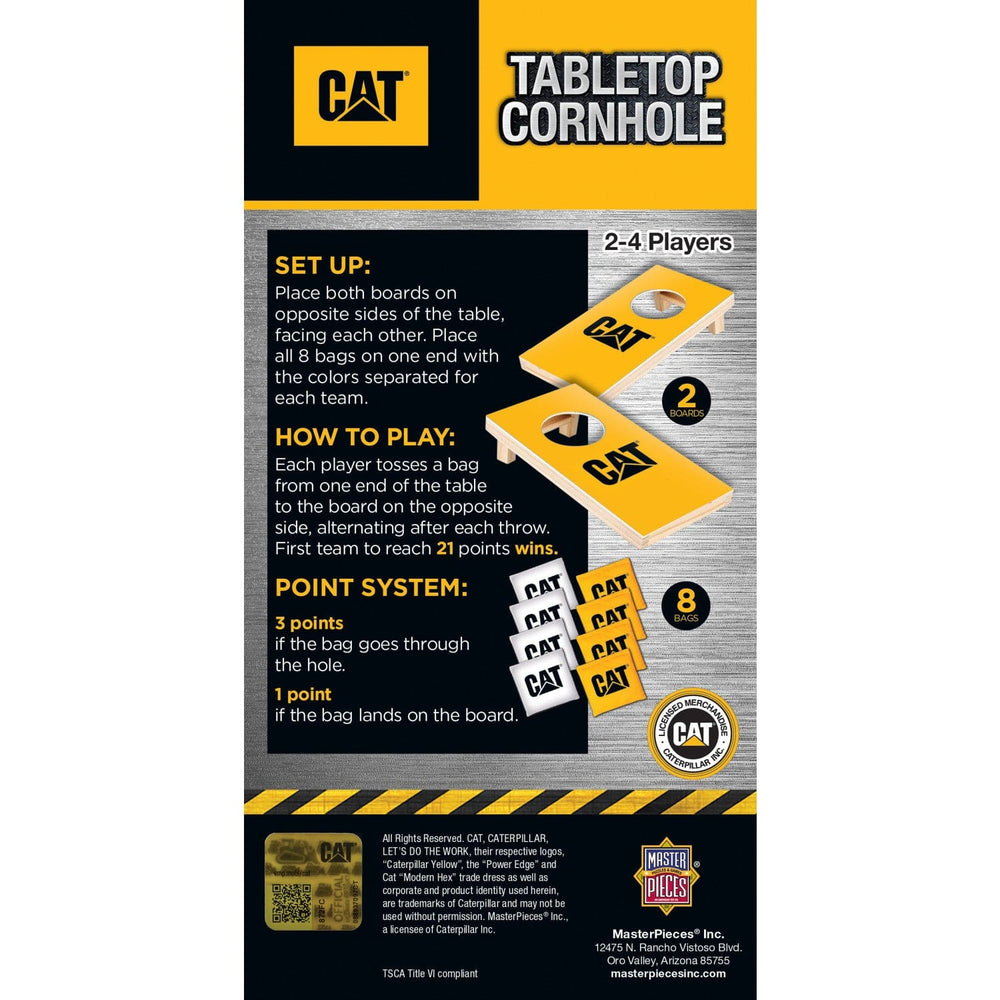 Caterpillar CAT Tabletop Cornhole Game (ONLINE ORDER ONLY)