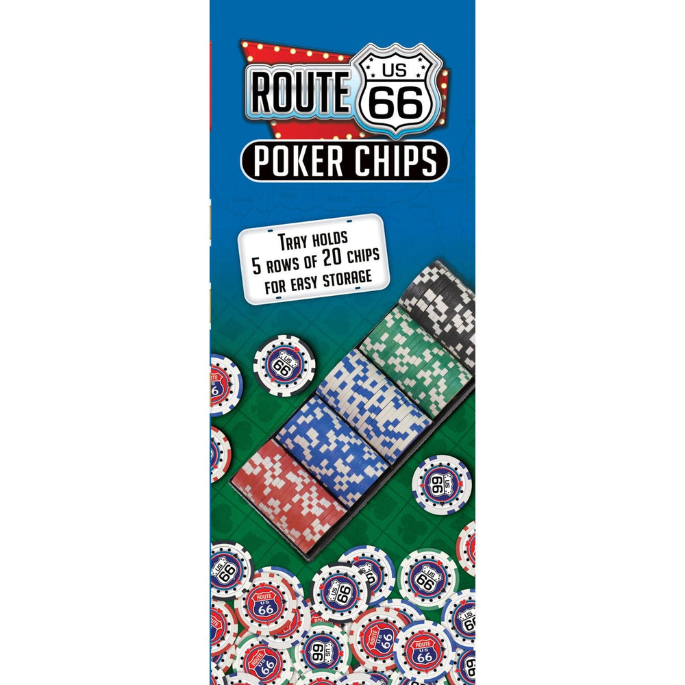 Route 66 100 Piece Poker Chips (ONLINE ORDER ONLY)