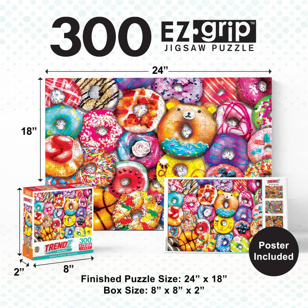 Trendz - Donut Resist 300 Piece EZ Grip Jigsaw Puzzle