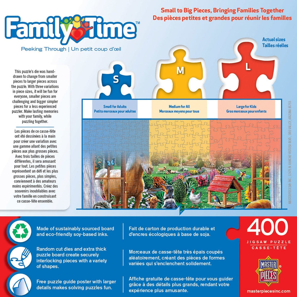 Family Time - Peeking Through 400 Piece Jigsaw Puzzle (ONLINE ORDER ONLY)