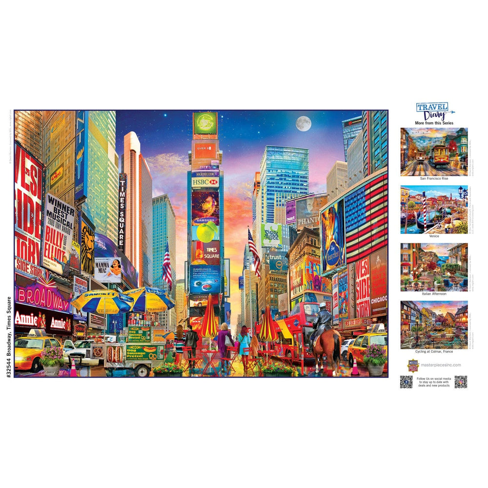 Travel Diary - Broadway, Times Square 500 Piece Jigsaw Puzzle (ONLINE ORDER ONLY)