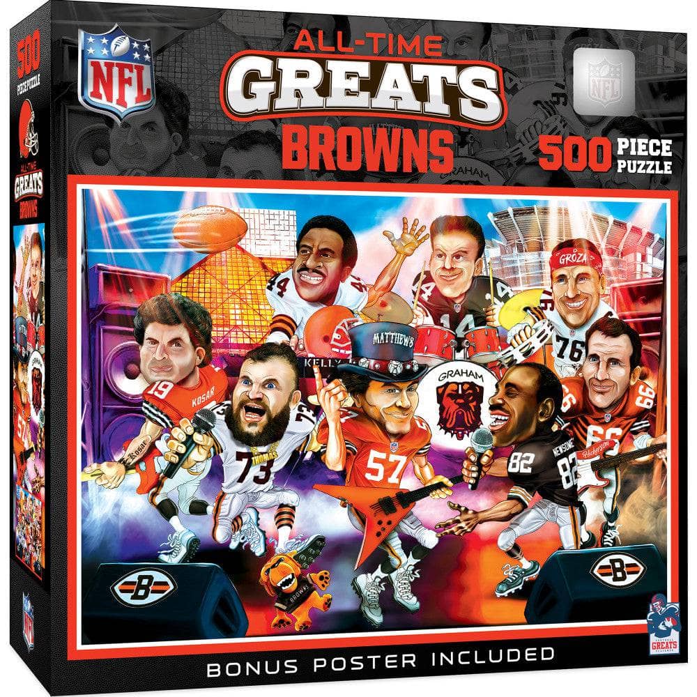 Cleveland Browns - All Time Greats 500 Piece Jigsaw Puzzle (ONLINE ORDER ONLY)