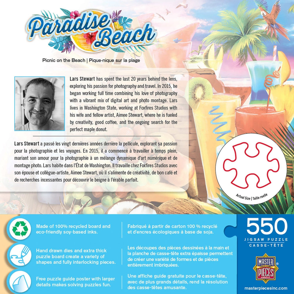 Paradise Beach - Picnic on the Beach 550 Piece Jigsaw Puzzle (ONLINE ORDER ONLY)