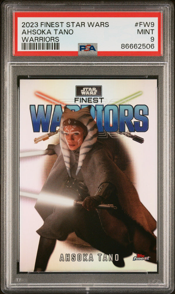 2023 TOPPS FINEST STAR WARS FINEST WARRIORS AHSOKA TANO  #FW9 - PSA 9 (Online Order Only)
