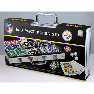 Pittsburgh Steelers 300 Piece Poker Set (ONLINE ORDER ONLY)