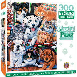 Playful Paws - Hide and Seek 300 Piece EZ Grip Jigsaw Puzzle (ONLINE ORDER ONLY)