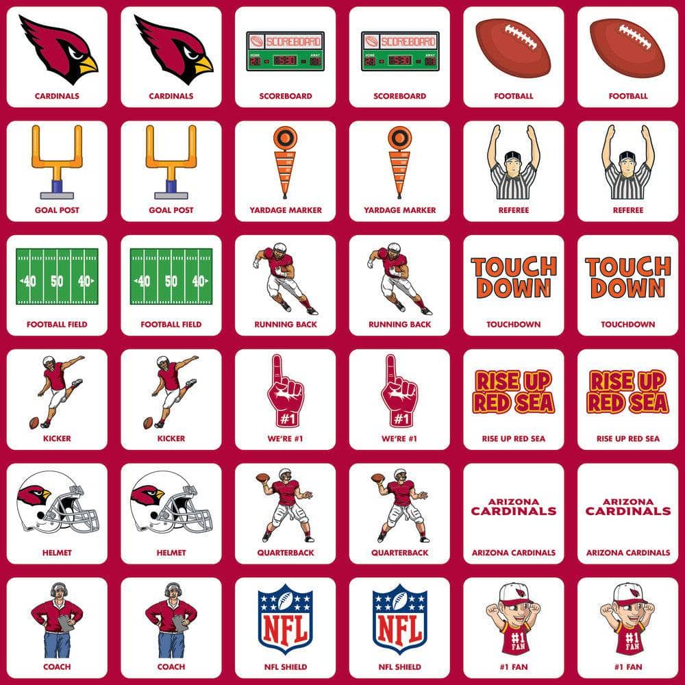 Arizona Cardinals Matching Game (ONLINE ORDER ONLY)