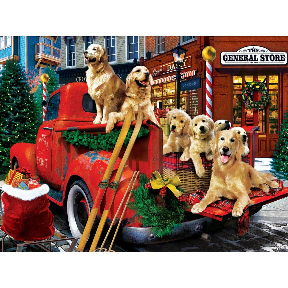 Happy Holidays - Guarding the Presents 300 Piece EZ Grip Jigsaw Puzzle (ONLINE ORDER ONLY)
