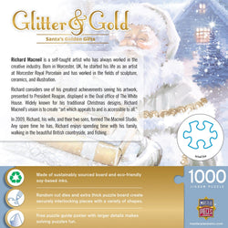 Glitter & Gold - Santa's Golden Gifts 1000 Piece Jigsaw Puzzle (ONLINE ORDER ONLY)