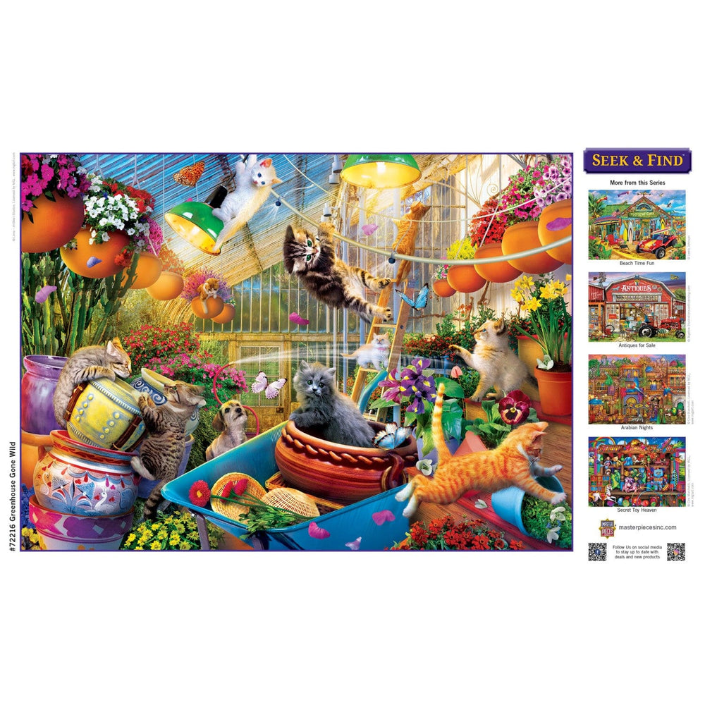 Seek & Find - Greenhouse Gone Wild 1000 Piece Jigsaw Puzzle (ONLINE ORDER ONLY)