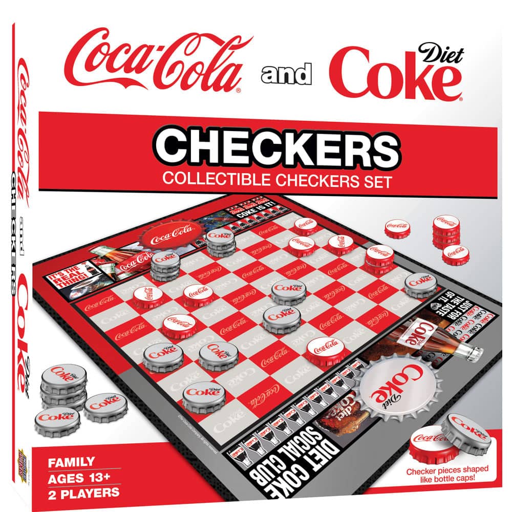 Coca-Cola and Diet Coke Checkers Board Game