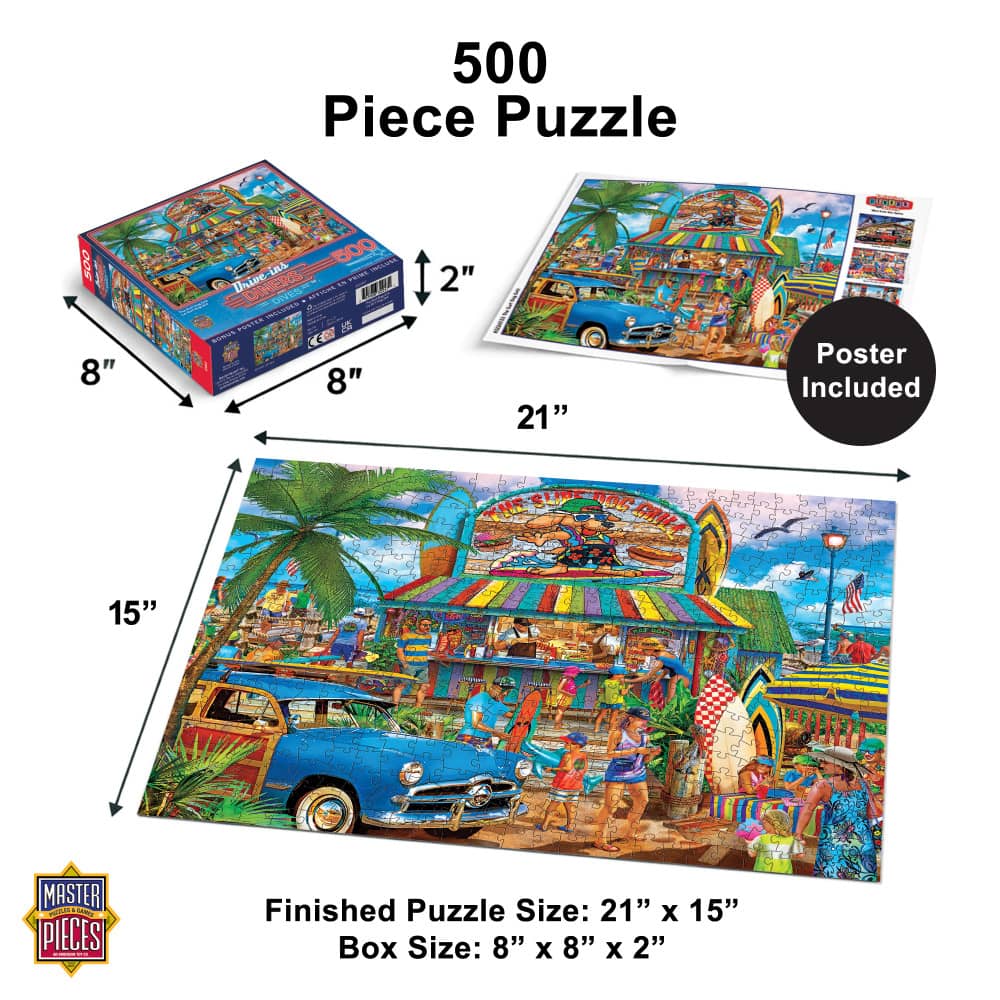 Drive-Ins, Diners & Dives - The Surf Dog Grill 500 Piece Jigsaw Puzzle