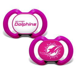Miami Dolphins - Pink Pacifier 2-Pack (ONLINE ORDER ONLY)