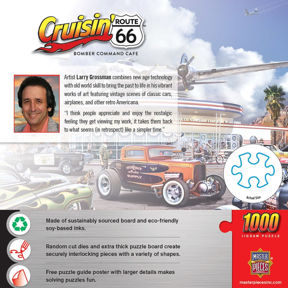 Cruisin' Route 66 - Bomber Command Cafe 1000 Piece Jigsaw Puzzle (ONLINE ORDER ONLY)