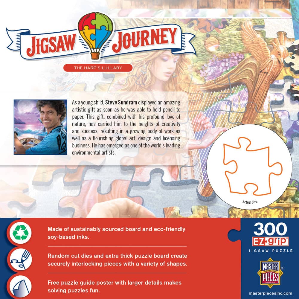 Jigsaw Journey - The Harp's Lullaby 300 Piece EZ Grip Jigsaw Puzzle (ONLINE ORDER ONLY)