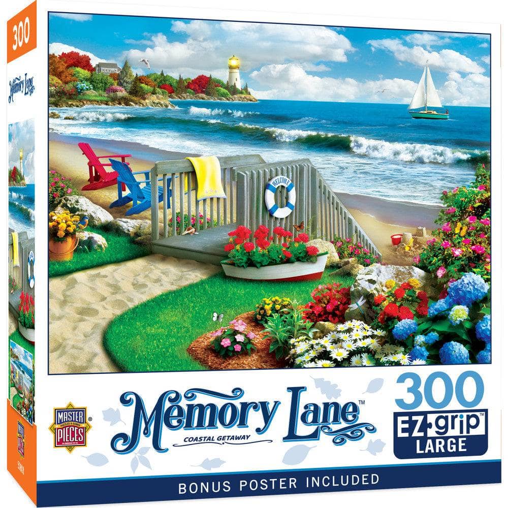 Memory Lane - Coastal Getaway 300 Piece EZ Grip Jigsaw Puzzle (ONLINE ORDER ONLY)