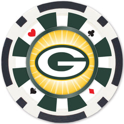 Green Bay Packers 100 Piece Poker Chips (ONLINE ORDER ONLY)