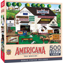 Americana - Free Wheeling 500 Piece EZ Grip Jigsaw Puzzle (ONLINE ORDER ONLY)