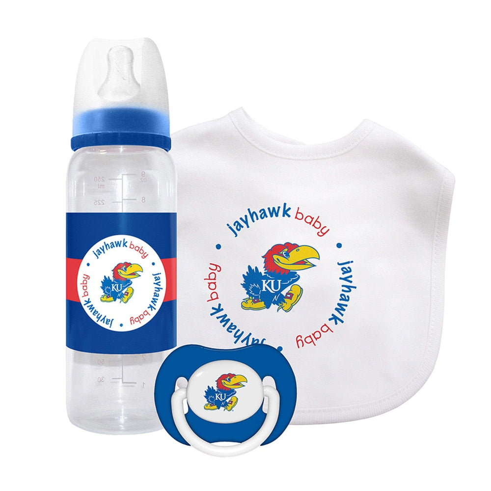 Kansas Jayhawks - 3-Piece Baby Gift Set (ONLINE ORDER ONLY)