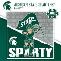 Michigan State Spartans - NCAA Mascot 100 Piece Jigsaw Puzzle