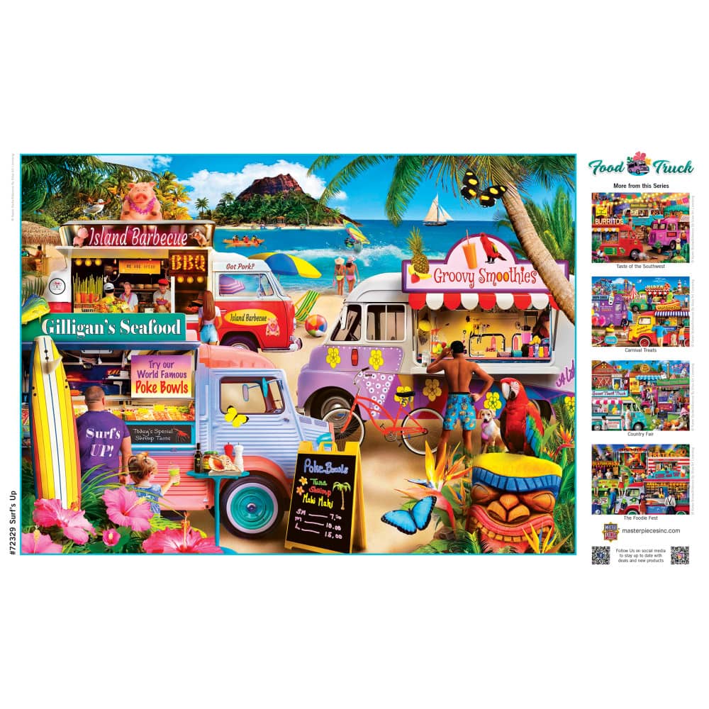 Food Truck Roundup - Surf's Up 1000 Piece Jigsaw Puzzle