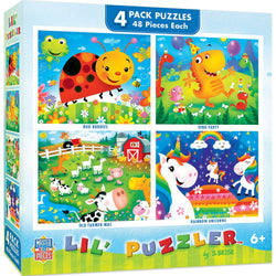Lil Puzzler 48 Piece Jigsaw Puzzles 4-Pack (ONLINE ORDER ONLY)