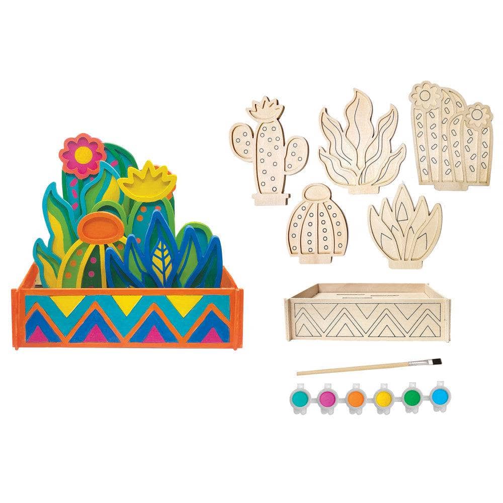 Cactus Garden Wood Craft & Paint Kit