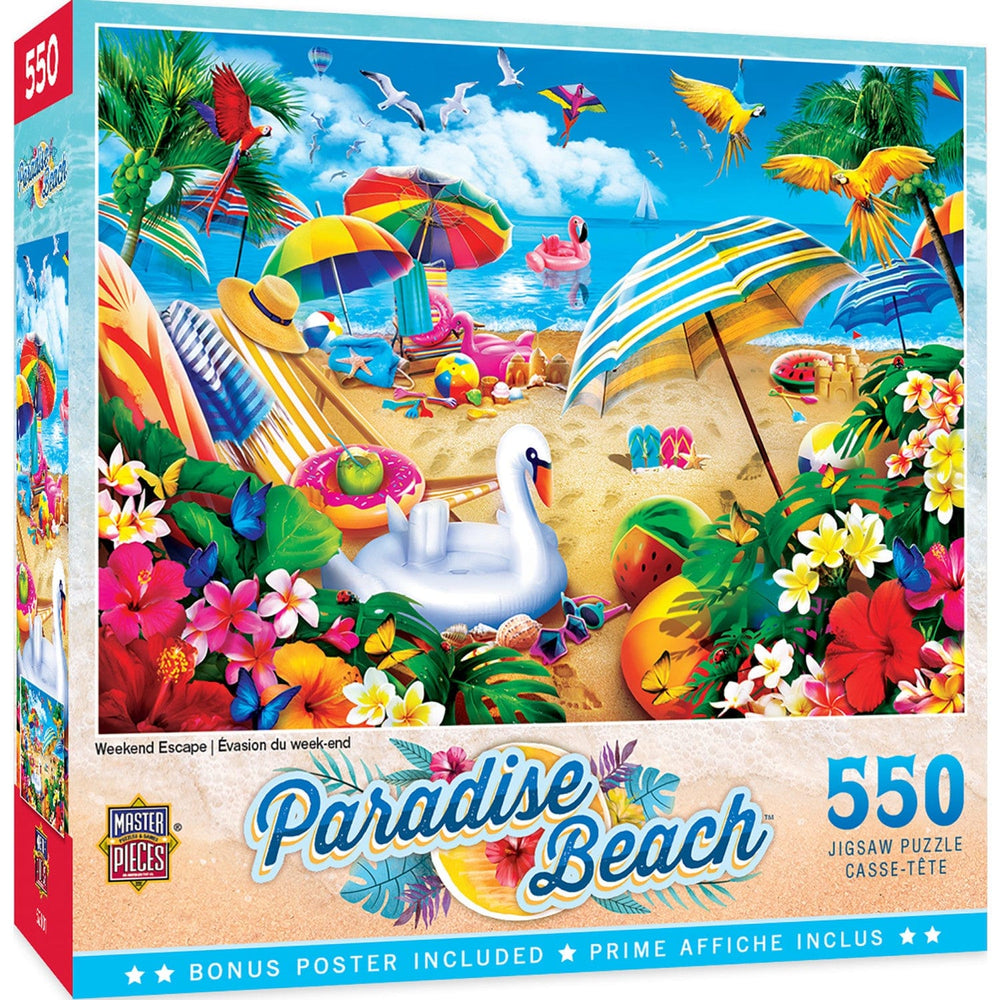 Paradise Beach - Weekend Escape 550 Piece Jigsaw Puzzle (ONLINE ORDER ONLY)