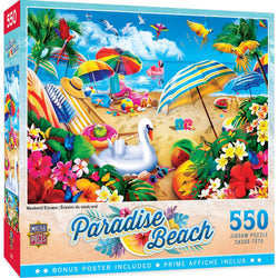 Paradise Beach - Weekend Escape 550 Piece Jigsaw Puzzle (ONLINE ORDER ONLY)