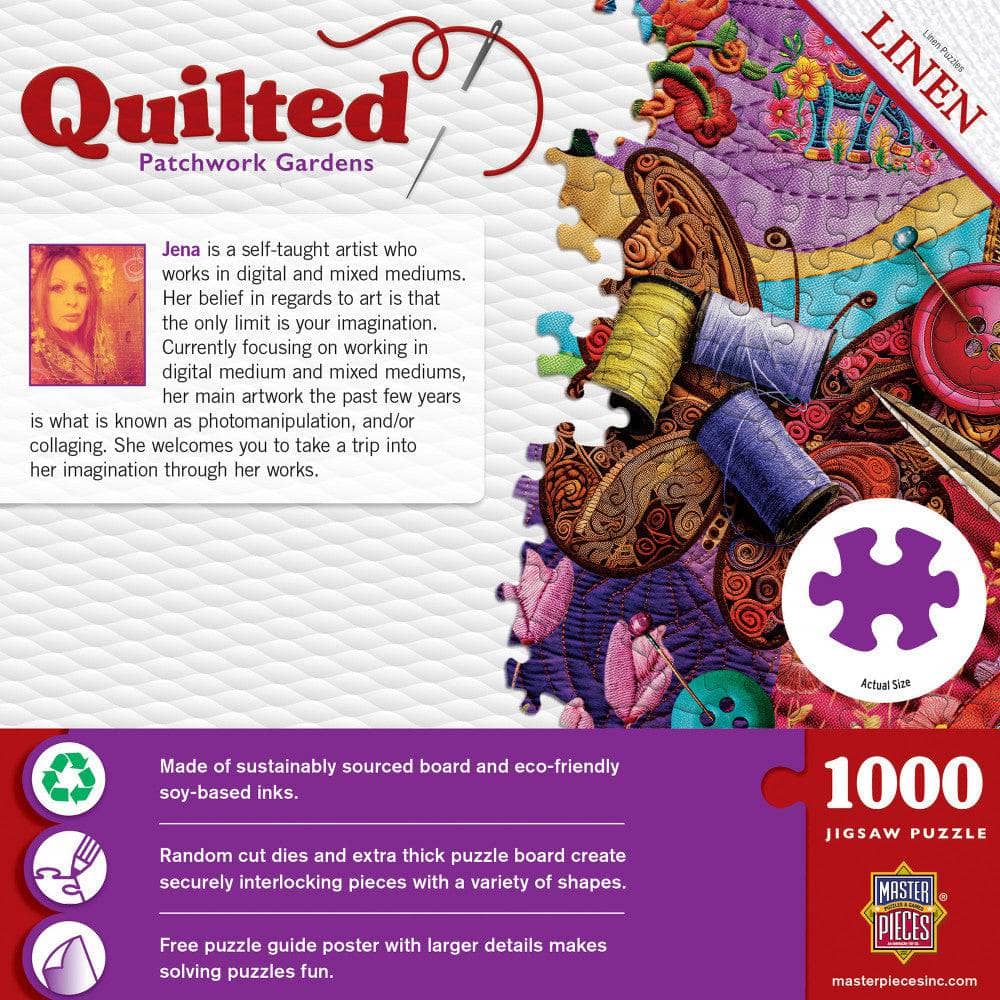 Quilted - Patchwork Gardens 1000 Piece Jigsaw Puzzle