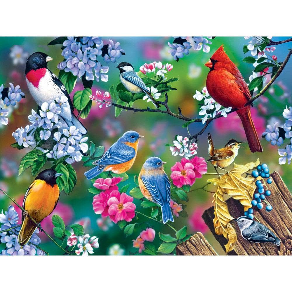 Audubon - Songbird Collage 300 Piece EZ Grip Jigsaw Puzzle (ONLINE ORDER ONLY)