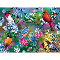Audubon - Songbird Collage 300 Piece EZ Grip Jigsaw Puzzle (ONLINE ORDER ONLY)
